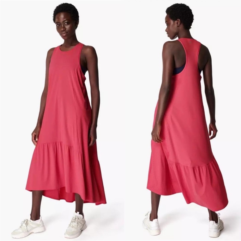 Sweaty Betty Explorer Ace Pink Midi Dress